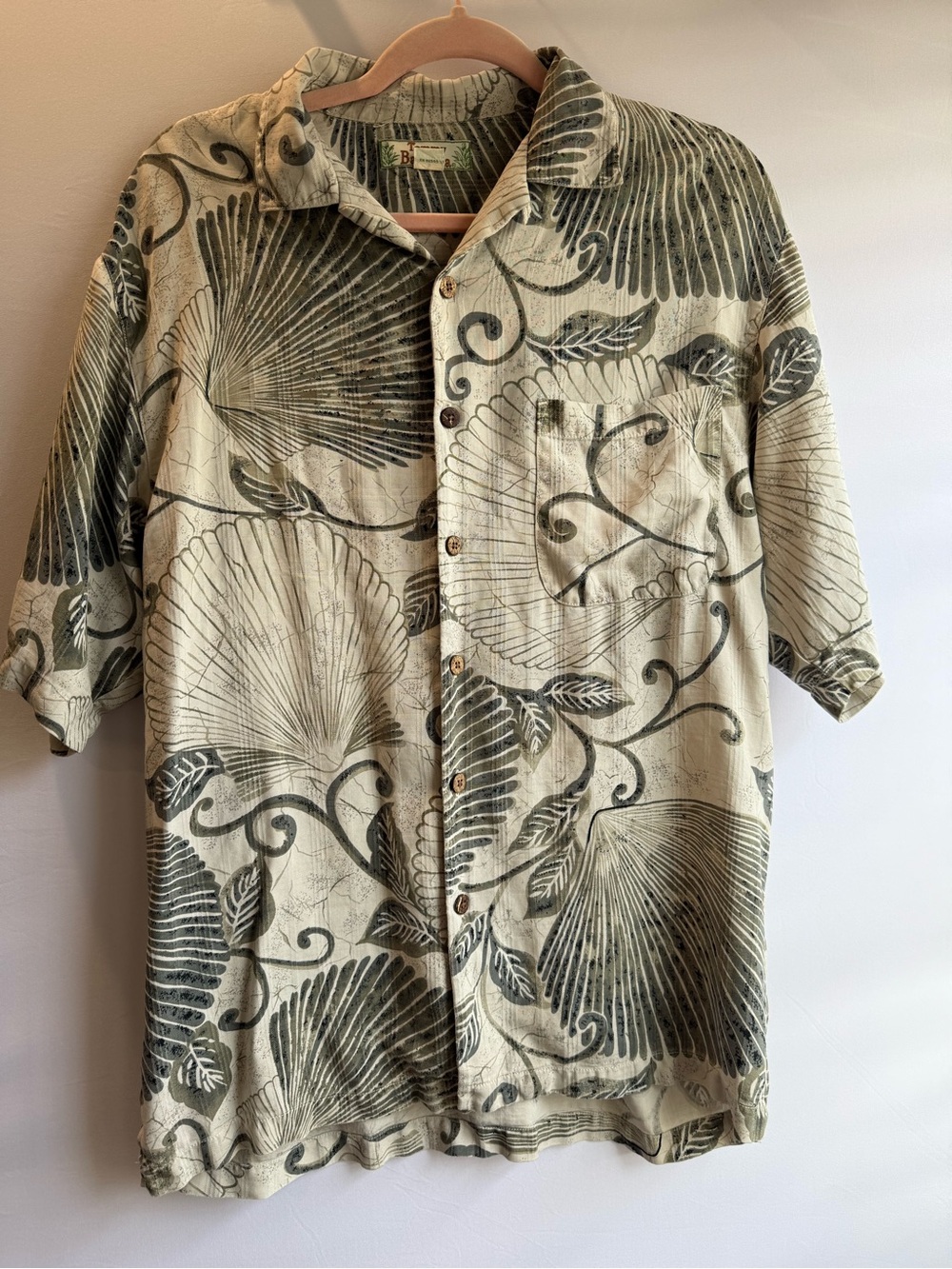 Tommy Bahama‎ Vintage Silk Hawaiian Button Up Shirt